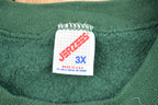Vintage 1990s Blank Green Crewneck Sweatshirt