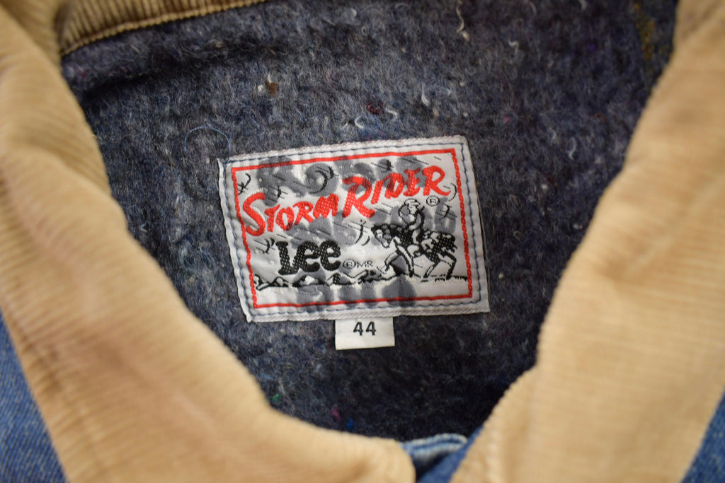 Vintage 1980s Lee Storm Rider Blanket Lined Jean Jacket