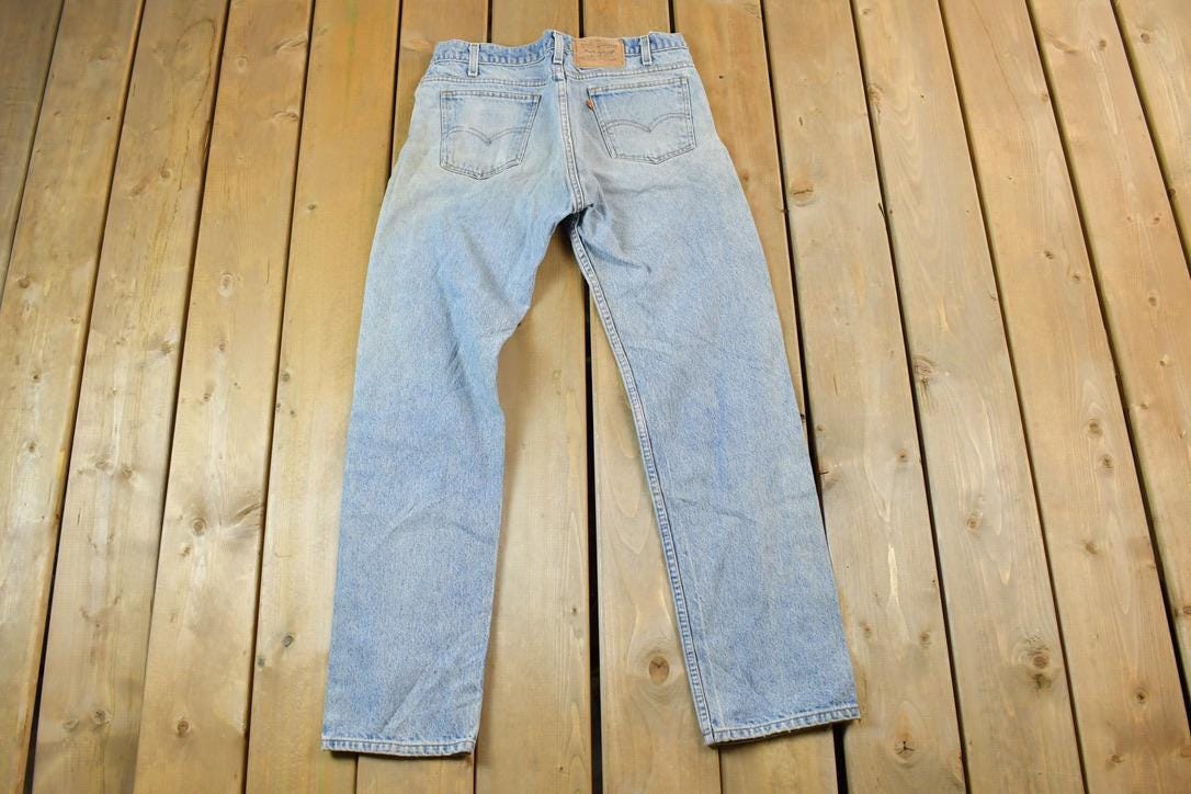 Vintage 1990s Levi Strauss Orange Tab Denim Jeans Size 33 x 32