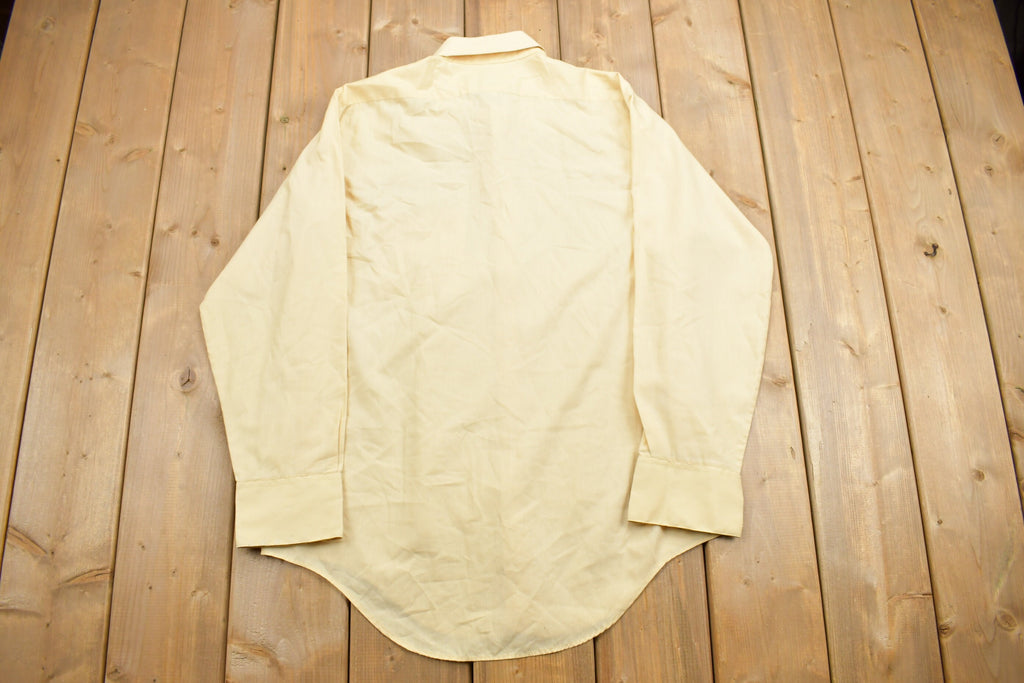 Vintage 1990s Sears Yellow Button Up Shirt