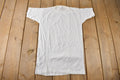 Vintage 1990s Single Stitch Blank White T Shirt Size Small