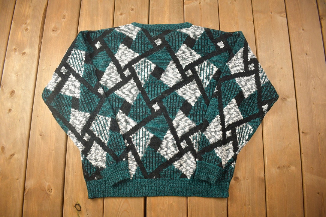 Vintage 1990s Brad Richards Knitted Crewneck Sweater