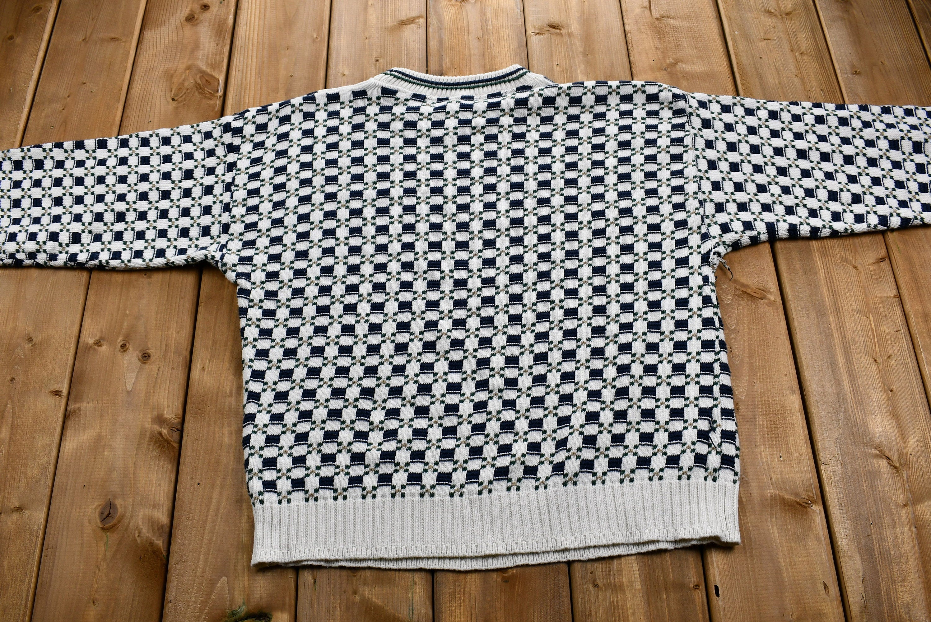 Vintage 1990s Hand-Framed Knit Sweater