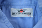 Vintage 1990s Blank Blue Button Up Shirt