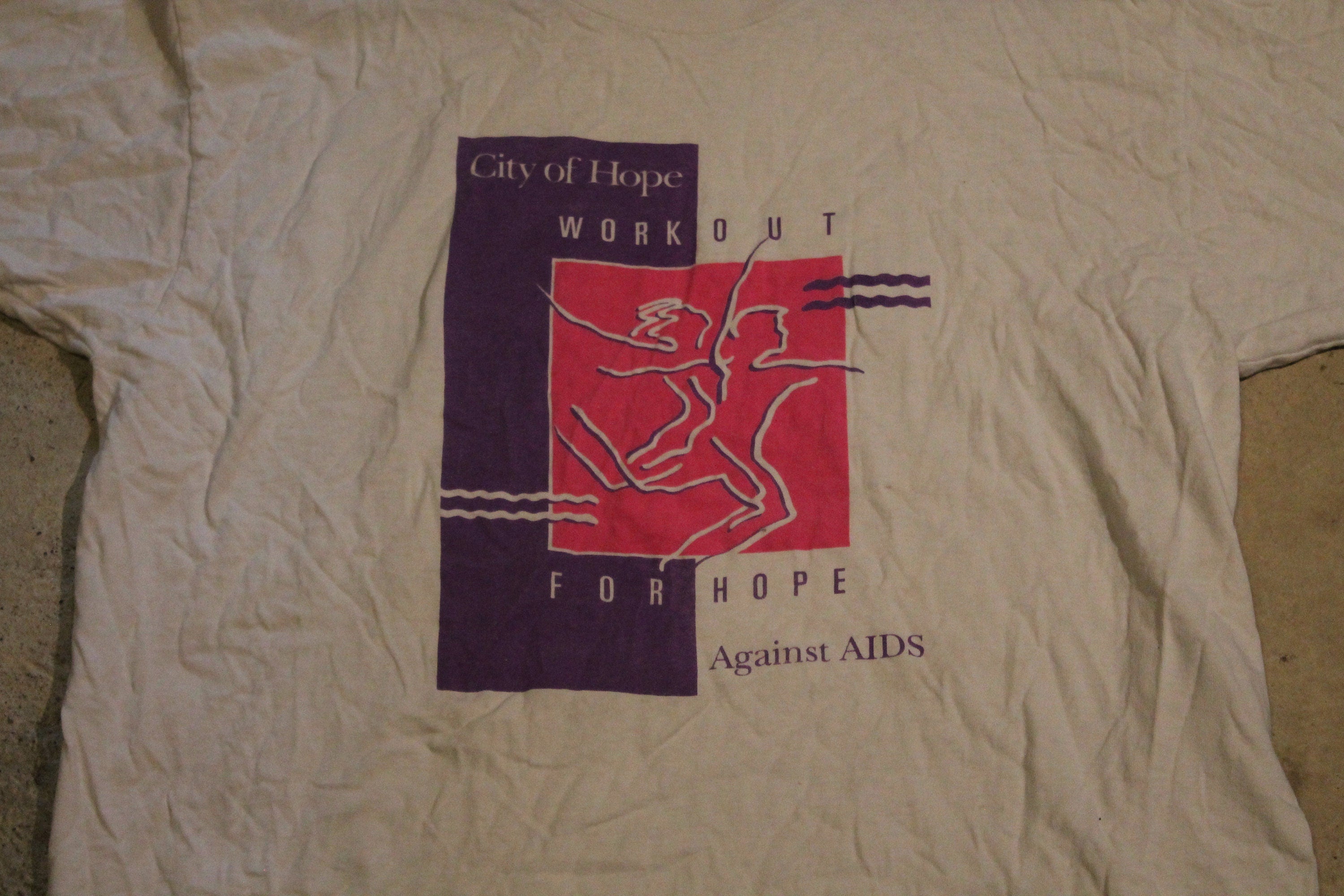 Vintage 1990s City Of Hope Workout For Hope Against Aids