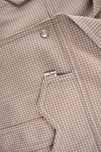 Vintage 1970s Levi's White Tab Western Style Snap Button Up Shirt Made in USA Size L