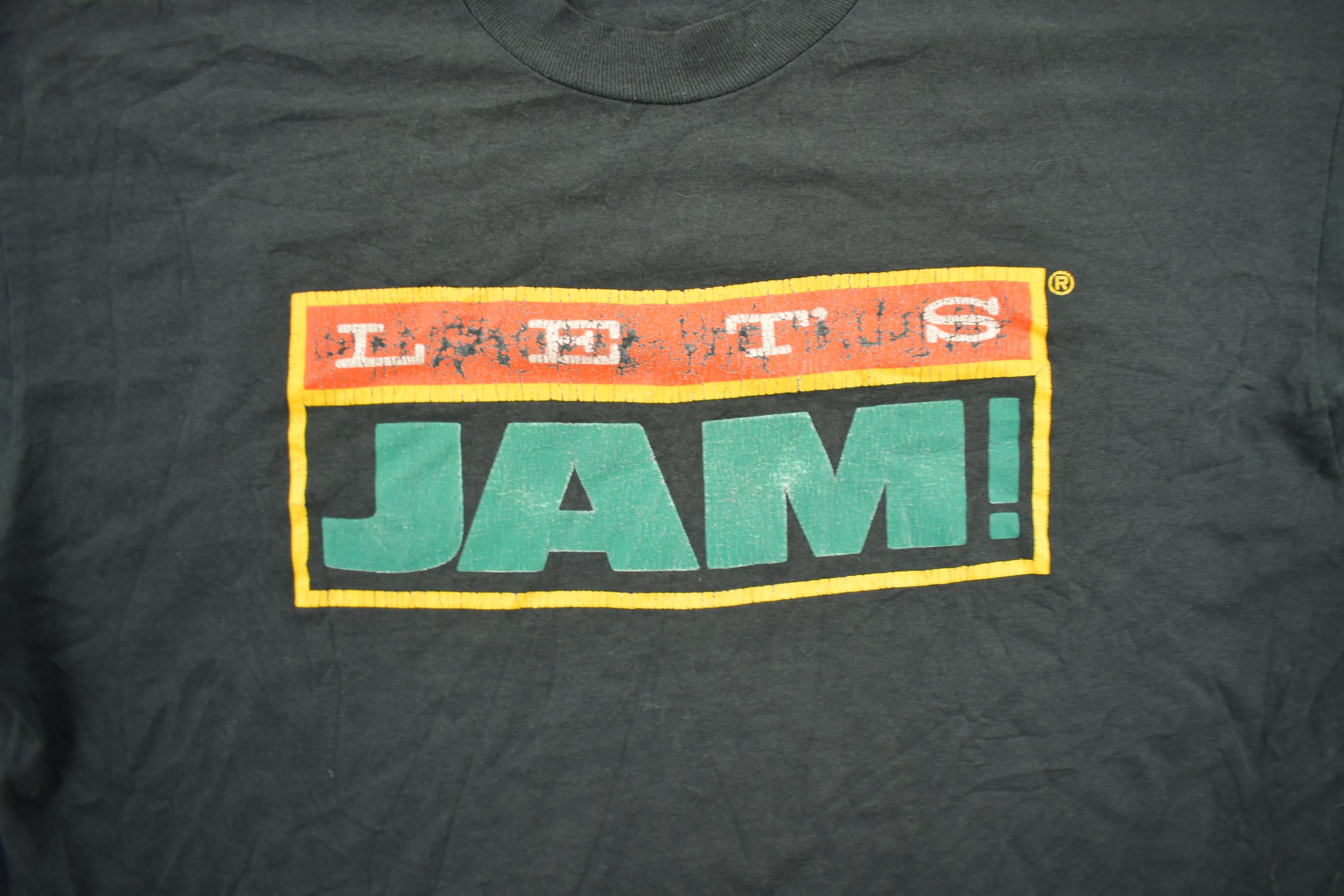 Vintage 1990s Let's Jam Single Stitch Graphic T-Shirt Made In USA