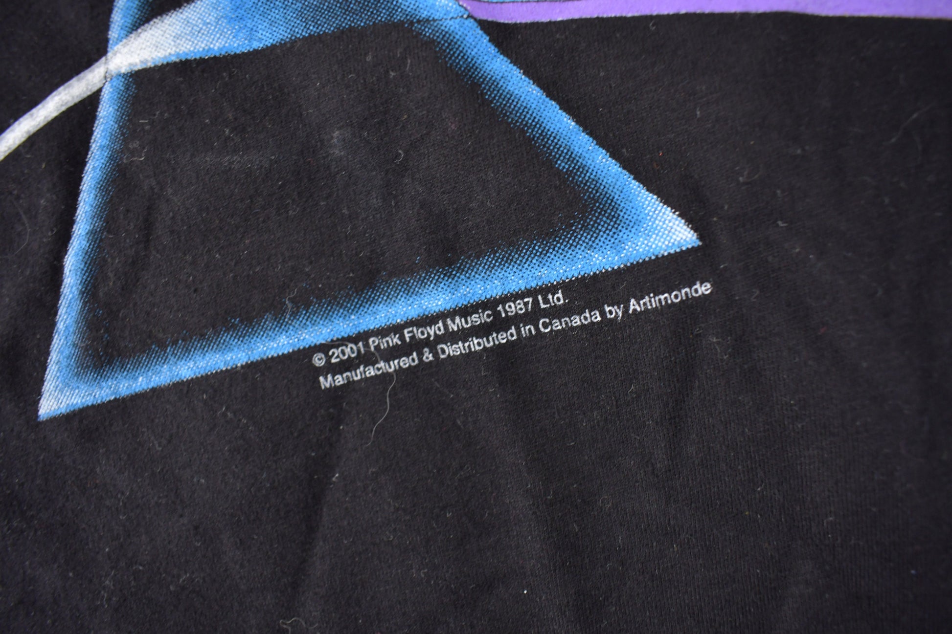 Vintage 2001 Pink Floyd Dark Side Of The Moon Graphic Band T-Shirt Size XL