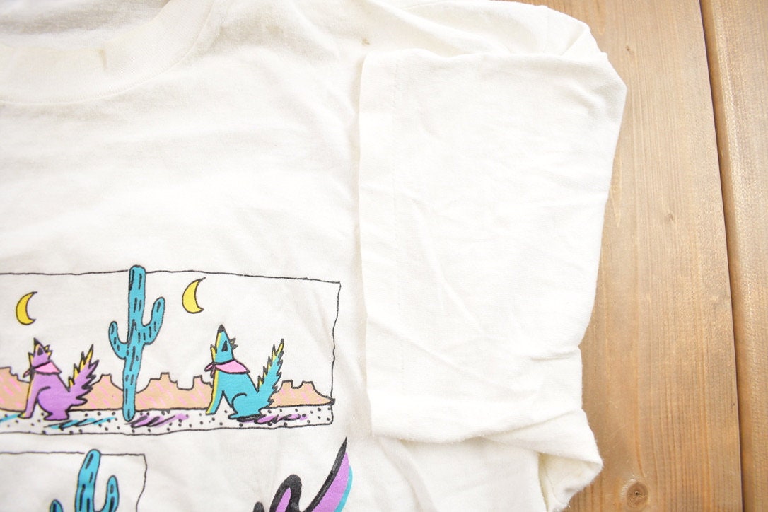 Vintage 1989 Arizona Colorful Desert Souvenir T Shirt