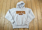 Vintage 1990s University Of Minnesota Baseball Collegiate Cross Grain Hoodie