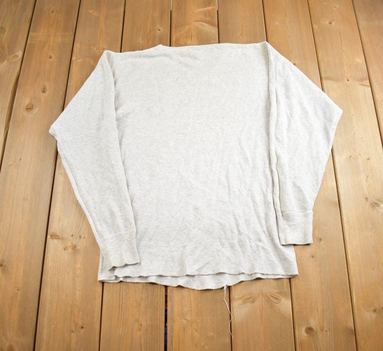 Vintage 1980s St. Johns Bay Thermal Crewneck Made In Canada