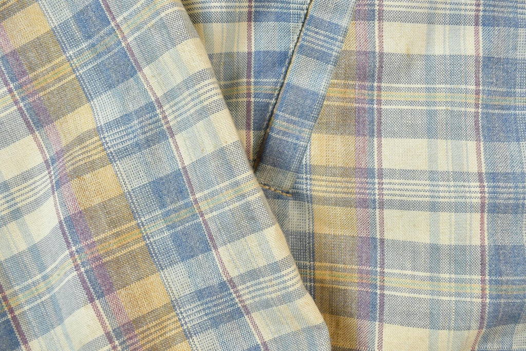 Vintage 1990s Plaid Light Hooded Zip Up Jacket