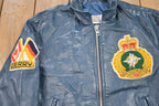 Vintage 1980s Avon Sportswear Leather Varsity Jacket