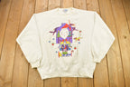Vintage 1990s Christmas Theme Crewneck Sweatshirt