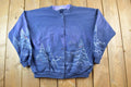 Vintage 1990s Double Collared All Over Print Button Up Outdoorsman Crewneck Sweatshirt