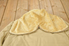 Vintage 1980s Ashley Beige Fur Collar Light Weight Jacket
