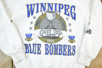 Vintage 1990 Winnipeg Blue Bombers Grey Cup Champions CFL Crewneck Sweatshirt Mens M