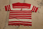 Vintage 1980s Short Sleeve Knit Sweater