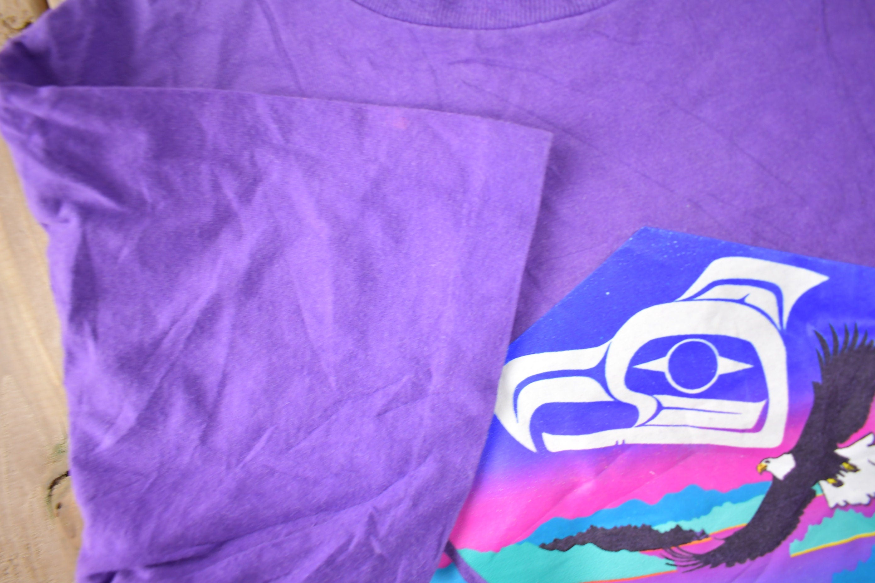 Vintage 1990s Vancouver Canada Souvenir Travel T Shirt Made In Canada