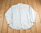 Vintage 1990s Green Bay Packers NFL Game Day Denim Button Up