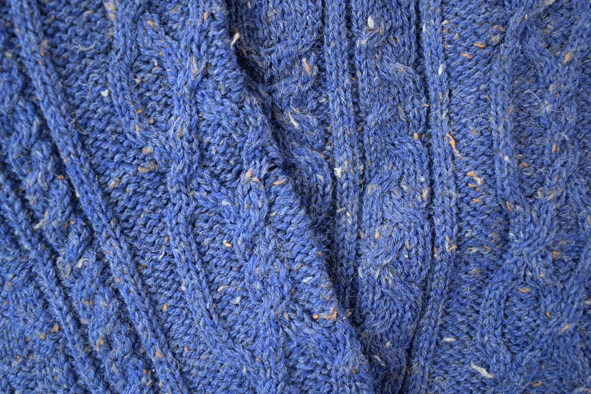 Vintage 1990s Callan Ireland 3D Colored Cable Knit Crewneck Sweater