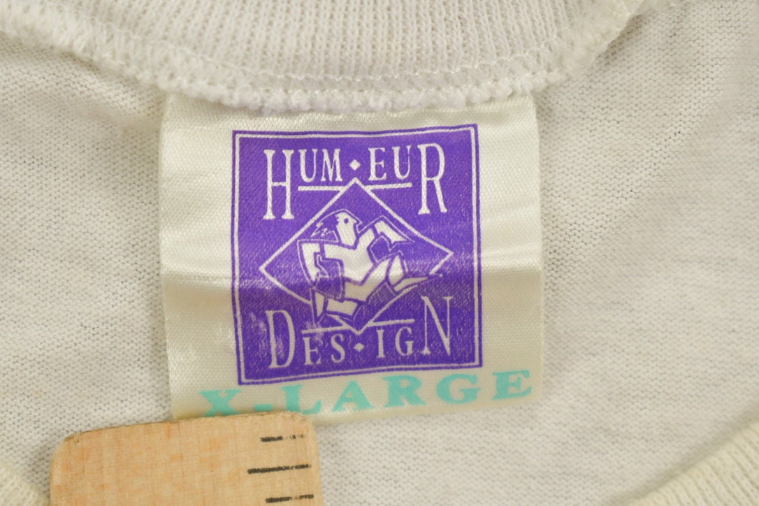 Vintage 1990s Brockton H.S Funny Graphic T-Shirt / Streetwear / Retro / Single Stitch / Hum Eur / 90s Graphic Tee / Colligate / Cartoon