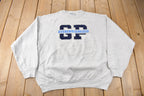 Vintage 1990s GP Bull Pups Embroidered Crewneck Sweatshirt Made In USA