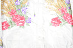 Vintage 1990s Floral Reversible Satin Full Zip Jacket Athleisure Streetwear