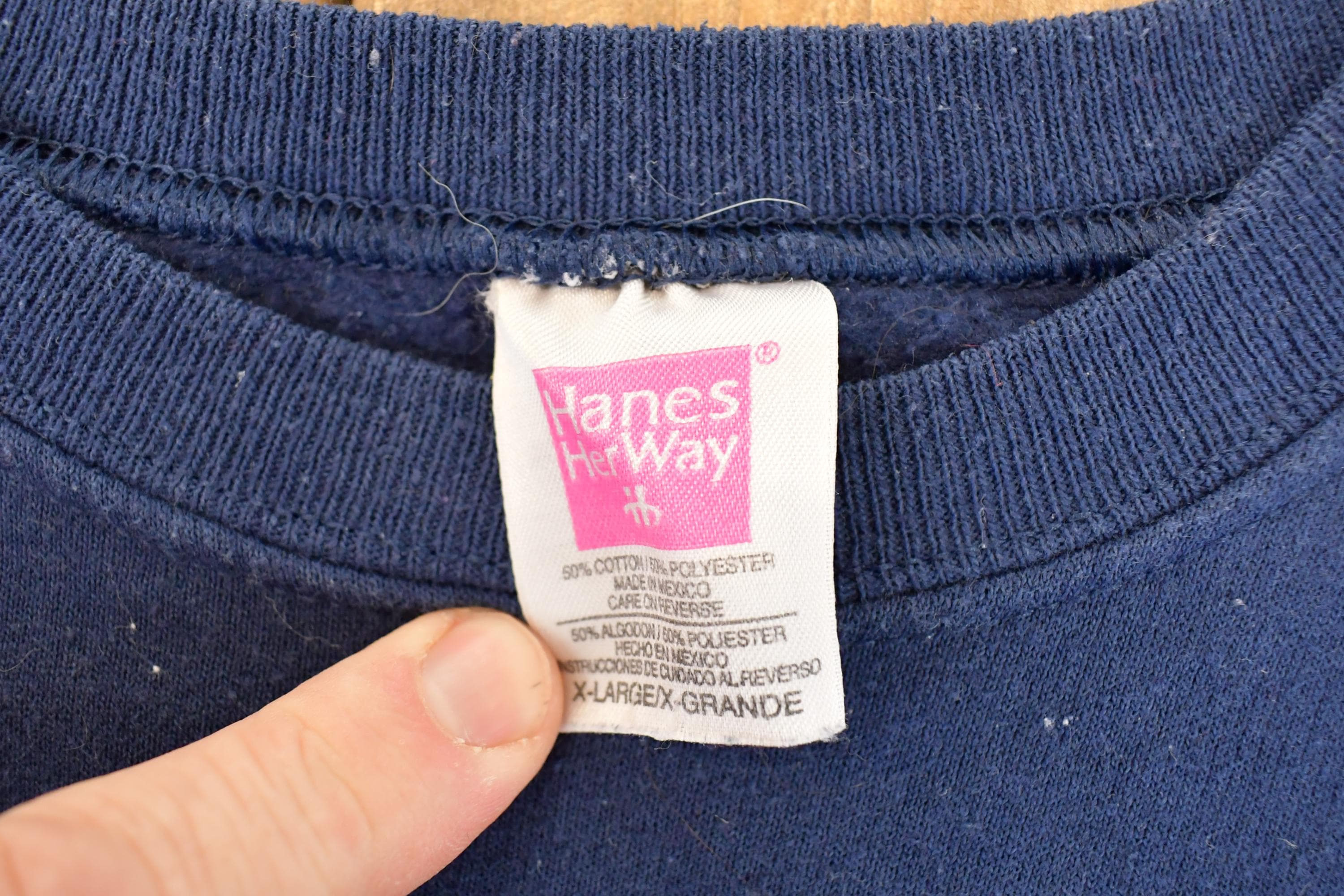 Vintage 1990s Hanes Her Way Blank Crewneck Sweatshirt Womens XL