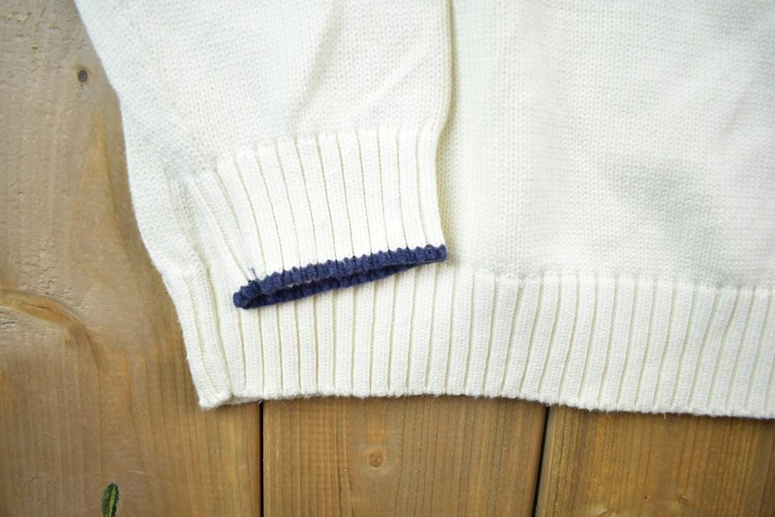 Vintage 1990s Tommy Hilfiger Embroidered Knitted Sweater
