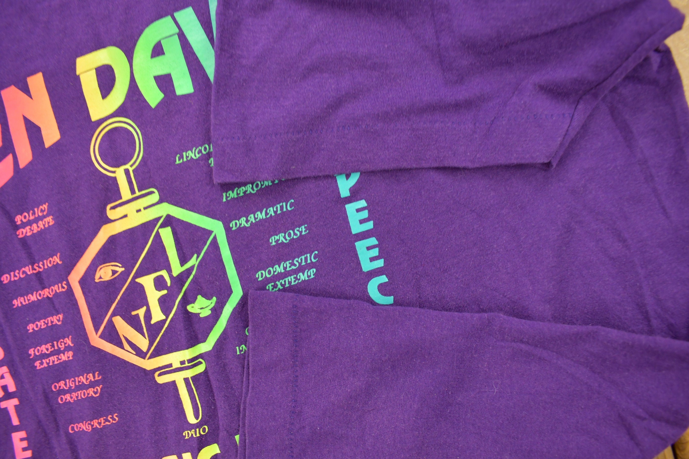 Vintage 1990s Ben Davis Forensic League Graphic T Shirt