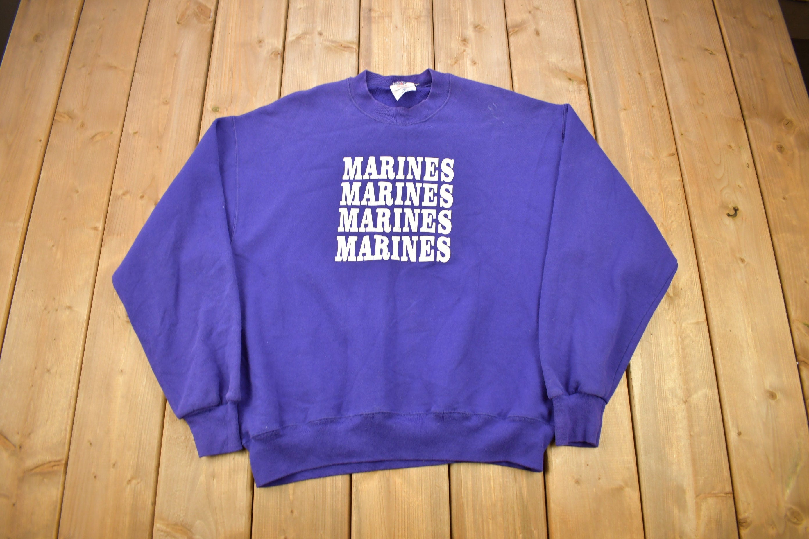 Vintage 1990s Marines Graphic Crewneck Sweatshirt