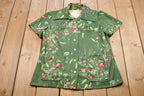 Vintage 1990s Floral All Over Print Button Up Shirt