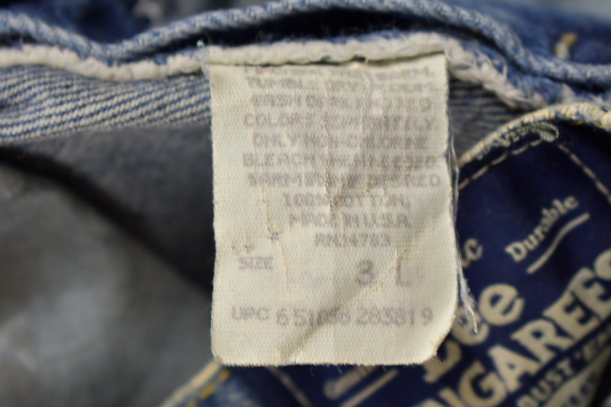 Vintage 1980s Lee Dungarees Flared Jeans Size 26 x 33