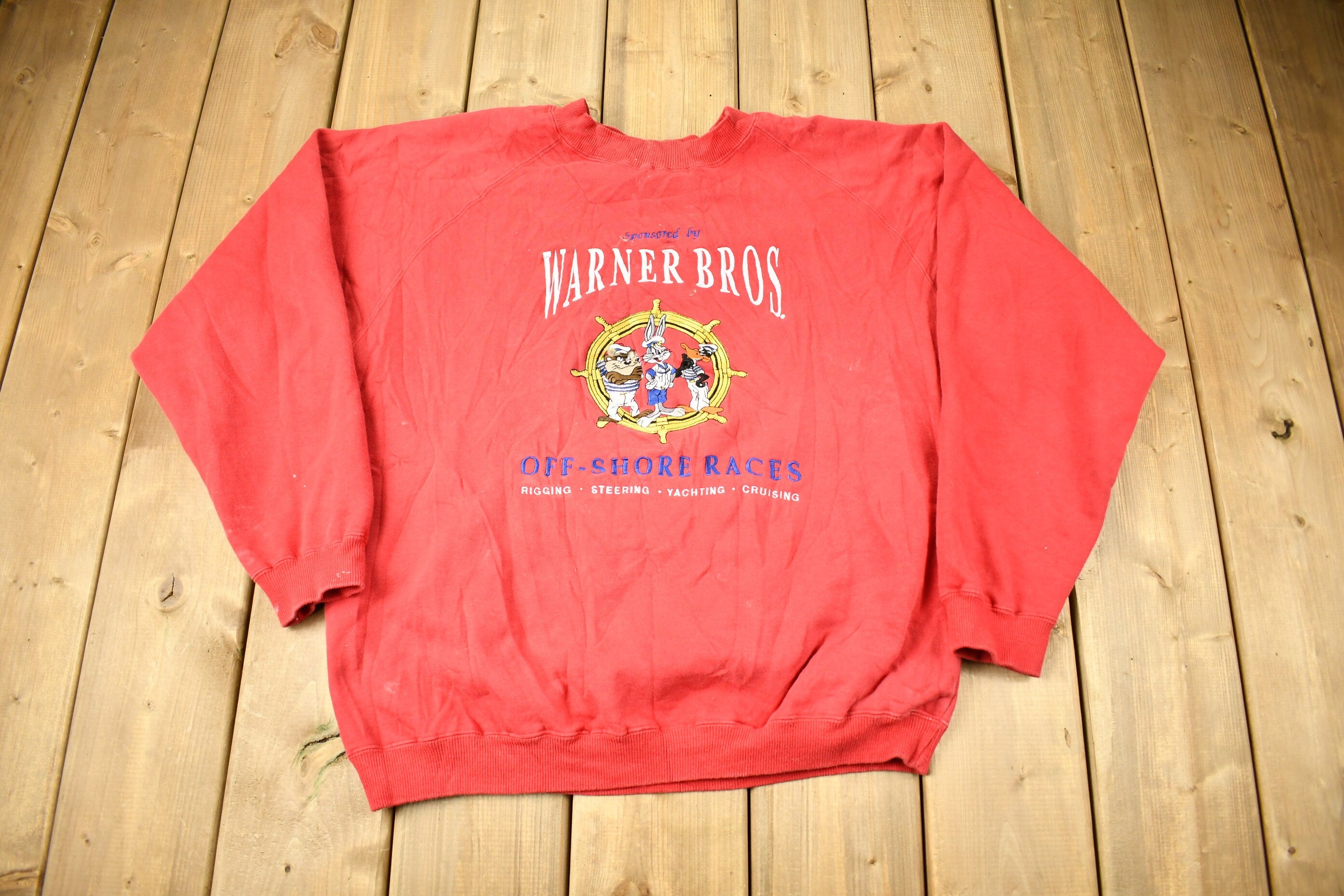 Vintage 1992 Warner Bros Looney Tunes Embroidered Crewneck