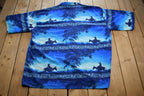 Vintage 1990s SouthPole Beach Souvenir Button Up Shirt