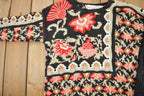 Vintage 1990s Needleworks Knit Patchwork Crewneck Sweater / Vintage 90s Crewneck / All Over Pattern Sweater / Hand Knit
