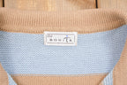 Vintage Knitted Bonita Striped Collared Sweater