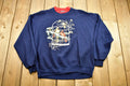 Vintage 1990s Christmas Holiday Bird Graphic Crewneck Sweater , Christmas , Winter , Festive Bird Graphic , Animal Print , 80s