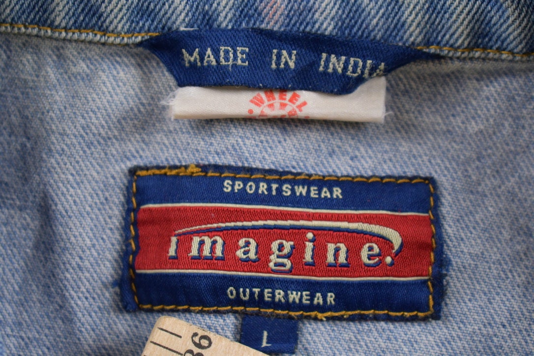 Vintage 1990s Wheel Of Fortune Denim Jean Promo Jacket
