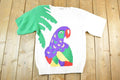 Vintage 1990s Country Suburbans Parrot AOP Knit Abstract Pattern Crewneck Sweater Womens XS