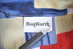 Vintage 1990s Bon Worth Abstract Graphic Short Sleeve Single Stitch Unique Button up