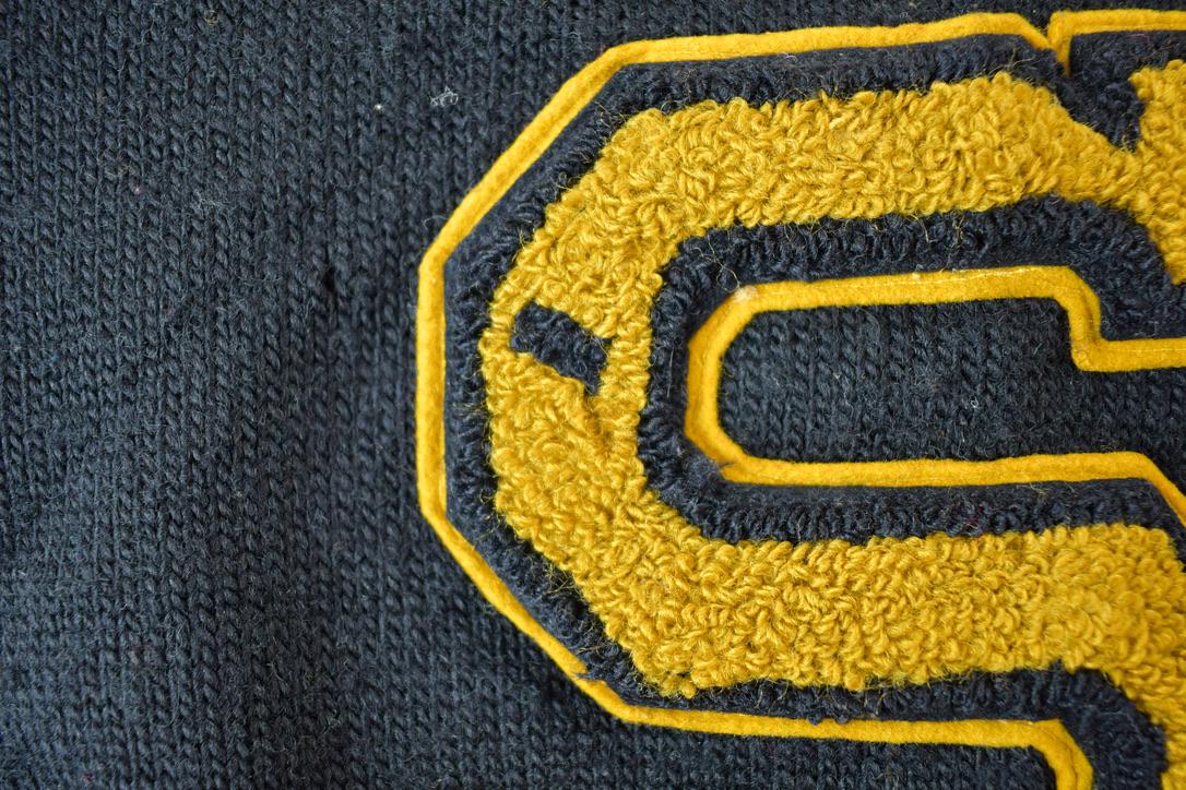 Vintage 1940s Princeton Knitting Mills All Wool S University Collegiate Crewneck