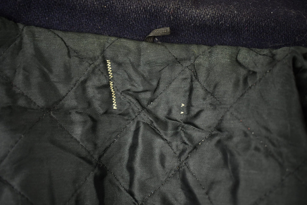 Vintage 1980s Genuine Flynntan Leather Blank Varsity Jacket