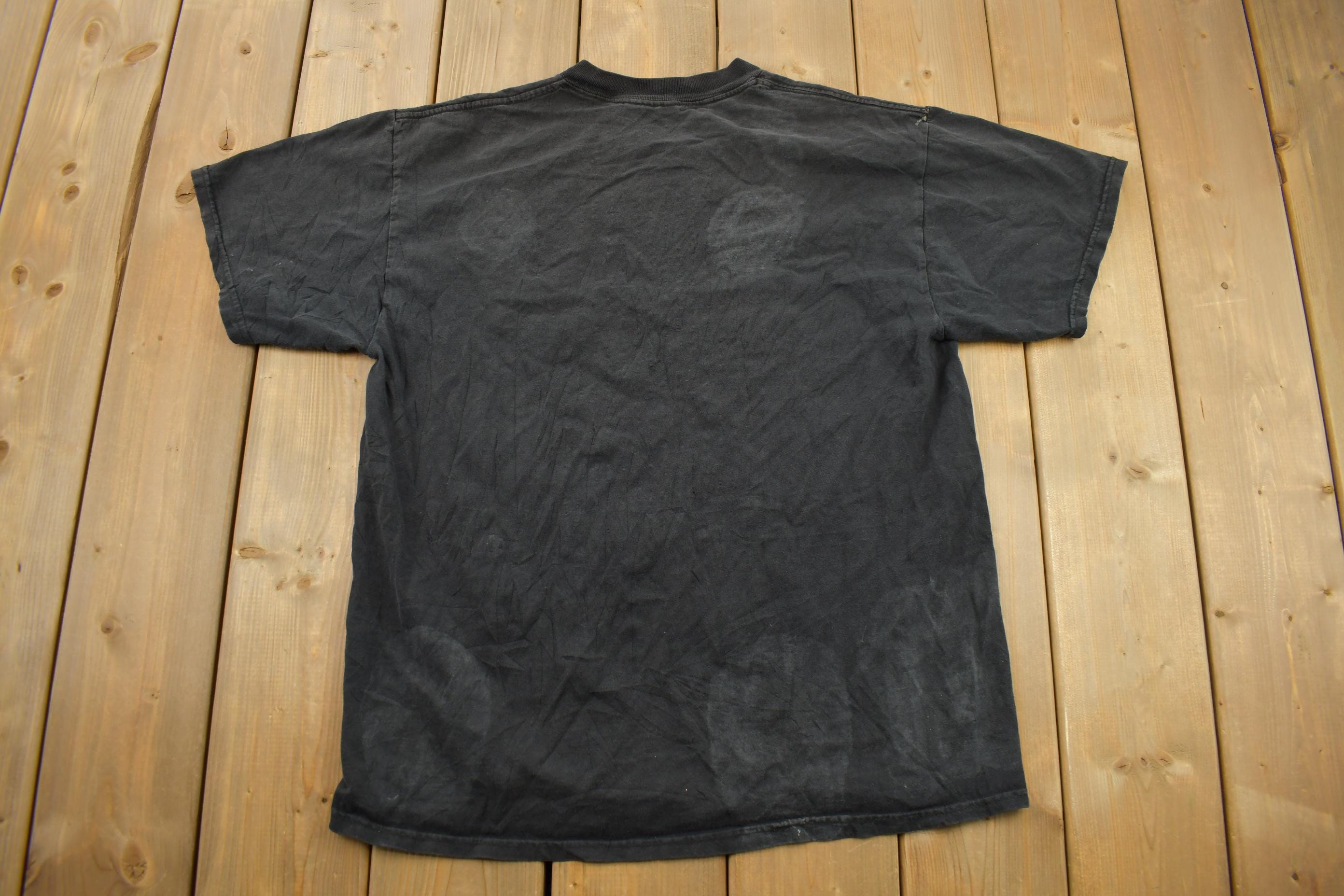 Vintage 1990s Harley Davidson Motorcycles Flames Graphic T-Shirt Size Large