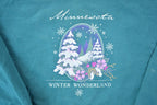 Vintage 1990s Minnesota Winter Wonderland Crewneck Sweatshirt / 90s Crewneck / Souvenir Sweater / Streetwear / Travel And Vacation