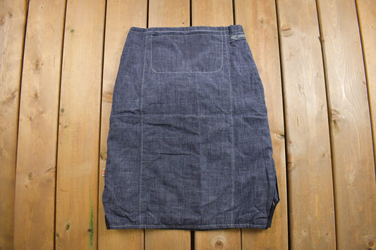 Deadstock Vintage Y2K Parasuco Denim Skirt Size 29 / Y2K Streetwear / Vintage Denim Skirt / Summer Wear / Deadstock Parasuco / New With tags