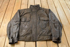 Vintage 1960s Reed Leather Bomber Flight Jacket Men's L /