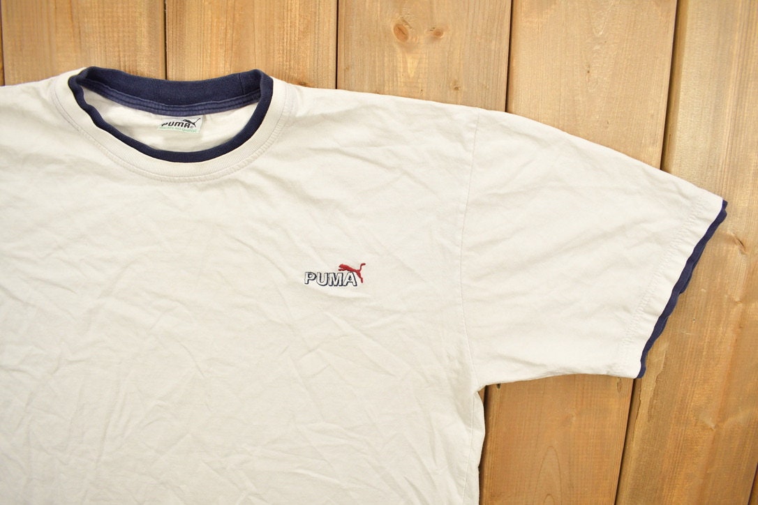 Vintage 1990s Embroidered Puma T-Shirt