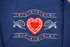 Vintage 1990s Cute Heart Crewneck Sweater